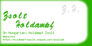 zsolt holdampf business card